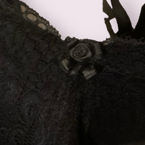 🌸D, DD Cup Bra Black Lace - Picture 6 of 7